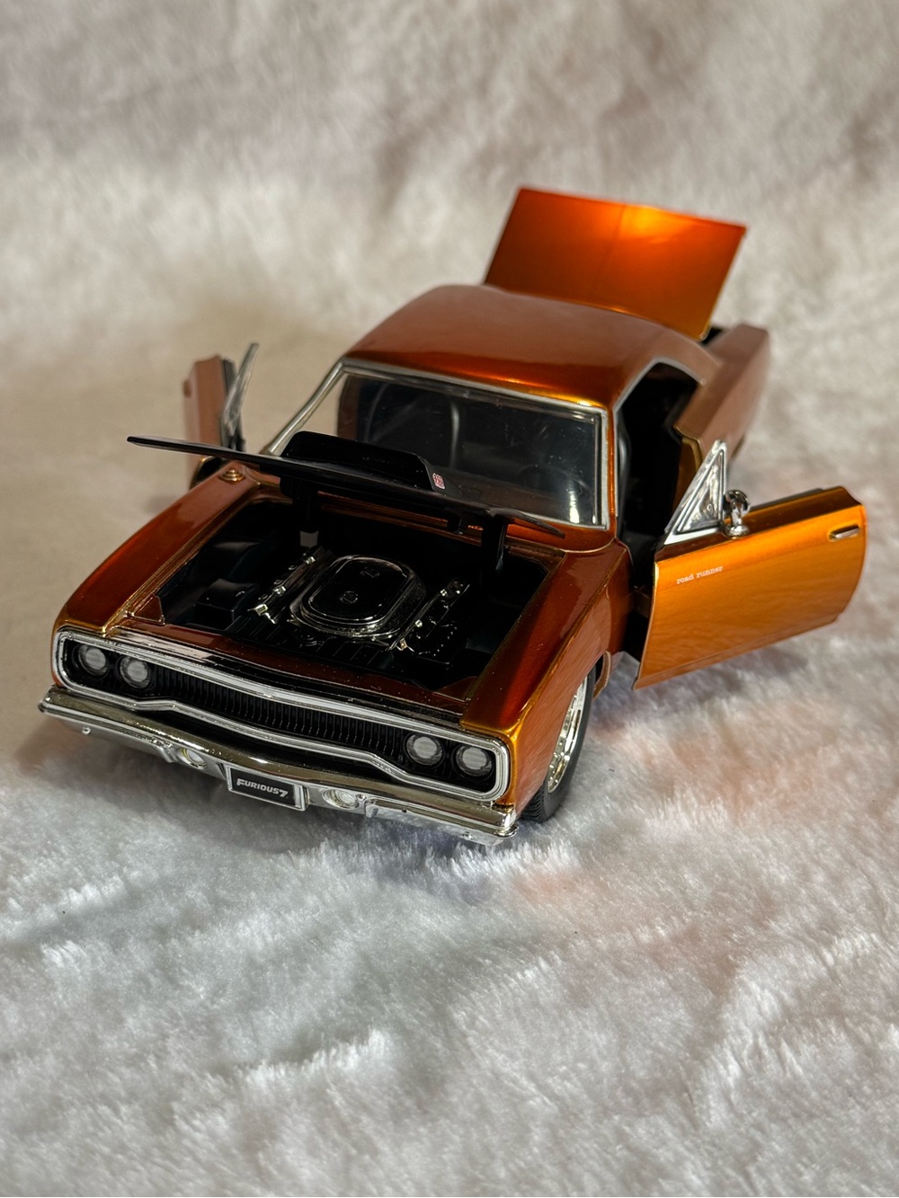 Orange Metallic Muscle Car Model - Picture 7 of 10